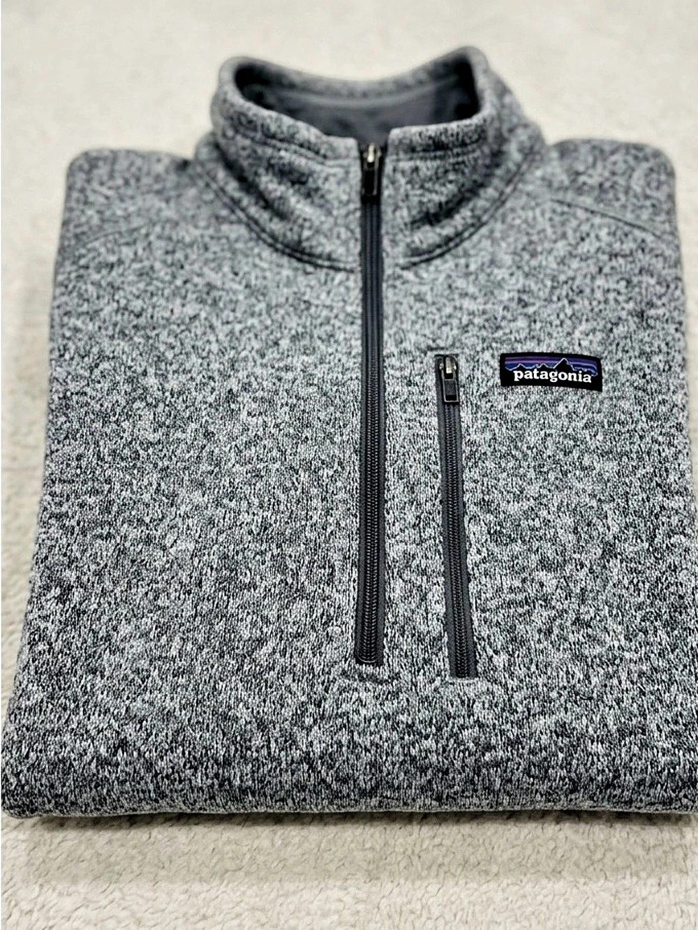 Patagonia Better Sweater Quarter-Zip Fleece Gray Medium Like New